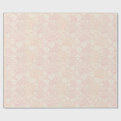 Pink Peony Floral Pattern Cadeaupapier (Vlak)