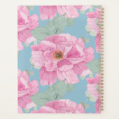 Pink Peony Floral Pattern  Planner (Achterkant)