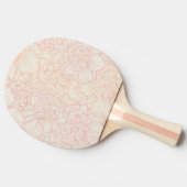 Pink Peony Floral Pattern Tafeltennisbatje (Zijkant)