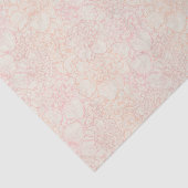 Pink Peony Floral Pattern Tissuepapier (Detail)