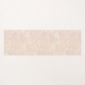 Pink Peony Floral Pattern Yogamat (Voorkant (horizontaal))