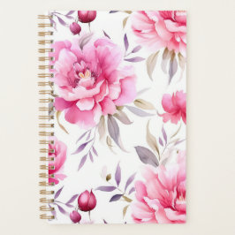 Pink Peony Floral Planner