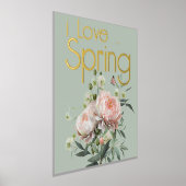 Pink Peony Floral Spring Folie Afdrukken (Laagn)