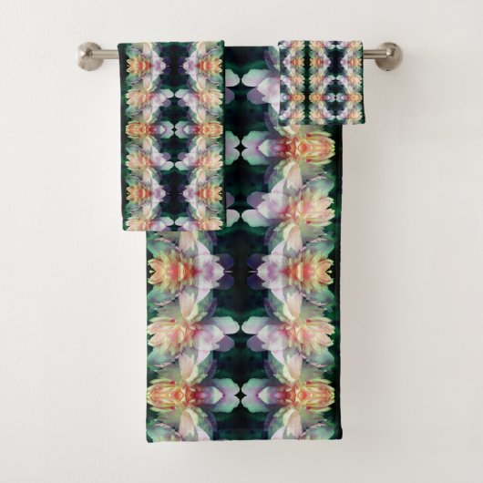 Pink Peony Flower Abstract Bad Handdoek (Insitu)