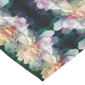 Pink Peony Flower Abstract Korte Tafelloper (Hoek)