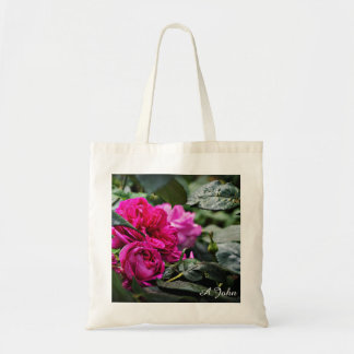 Pink Peony Flower Canvas tas