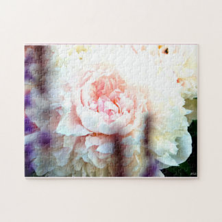 Pink Peony Flower Puzzle Legpuzzel