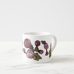 Pink Peony Flowers Espresso Kop