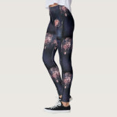 Pink Peony Flowers Leggings (Links)