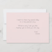 Pink Peony Flowers word m'n meester. Kaart (Achterkant)