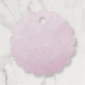 Pink Peony Foliage Waterverf Bride Hartelijk dank Bedankjes Labels (Achterkant)