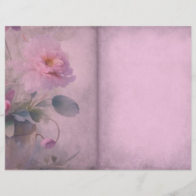 Pink Peony Journal Page (Voorkant)