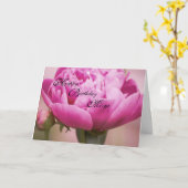 Pink Peony Joyeuse carte d'anniversaire (Fleur jaune)