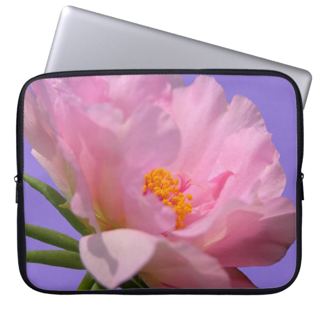 Pink Peony Laptop Sleeve (Voorkant)