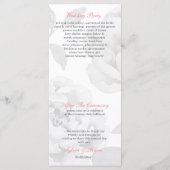 Pink Peony Programme de mariage long (Dos)