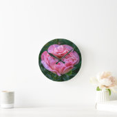 Pink Peony Ronde Klok (Huis)