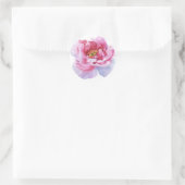 Pink Peony Round Stickers (Tas)