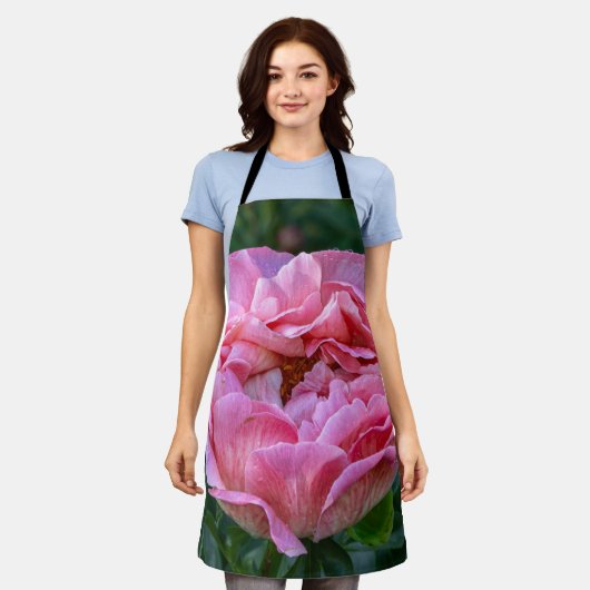 Pink Peony Schort (Gedragen)