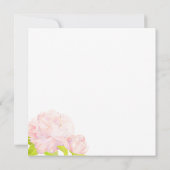 Pink Peony Surprise verjaardagsfeestje Kaart (Achterkant)