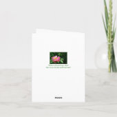 "PINK PEONY/THINKING OF YOU" CARTE POUR NOTES (PHO (Dos)