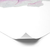 Pink Peony Watercolor Flower Poster (Coin)