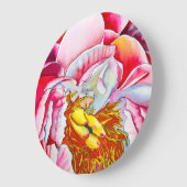 Pink Peony waterverf fine art Grote Klok (Hoek)
