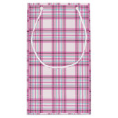 Pink Peppermenthe Plaid Petit sac cadeau (Dos)