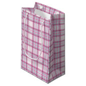 Pink Peppermenthe Plaid Petit sac cadeau (Devant Angle)