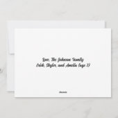 Pink Peppermint Christmas Kaart (Achterkant)