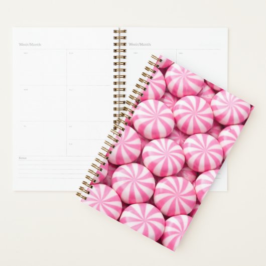 Pink Peppermint Planner Cover (Devant avec enveloppe)