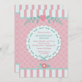 Pink Perfection Moederdag Invitation Kaart (Voorkant / Achterkant)