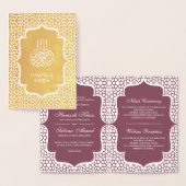Pink Persien or Phuile Faire-part de mariage musul (Affichage)