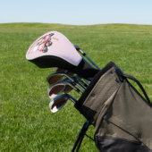 Pink Personalized Monogram Design Custom Golfheadcover (Insitu)