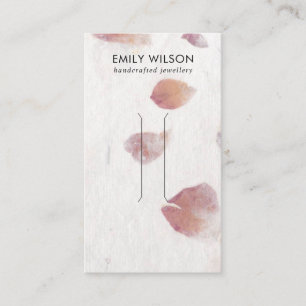 PINK PETAL HANDMADE PAPIER HAIR CLIP DISPLAATS KAA VISITEKAARTJE