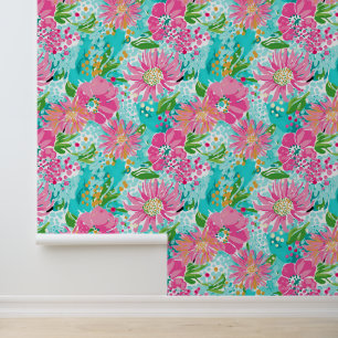 Pink Petal Play Behang
