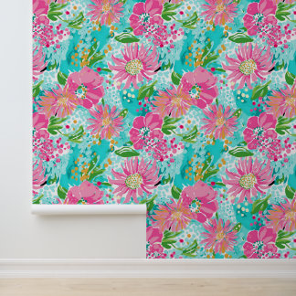 Pink Petal Play Behang