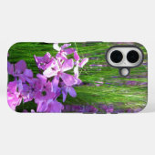 Pink Phlox en Grass Summer Floral Case-Mate iPhone Case (Achterkant (horizontaal))
