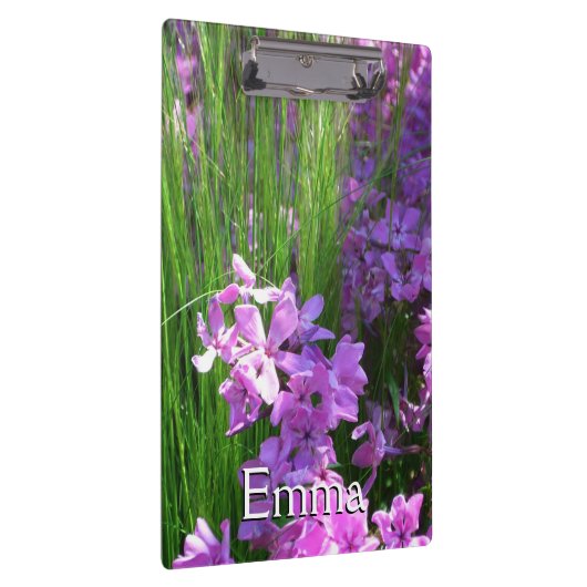 Pink Phlox en Grass Summer Floral Klembord (Rechts)