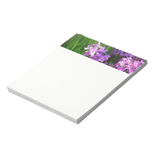 Pink Phlox en Grass Summer Floral Notitieblok (Gedraaid)