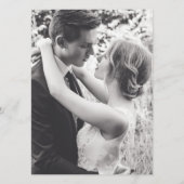 Pink Photo Wedding Menu (Achterkant)