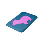 Pink Pig Bath Mat (Gekanteld)