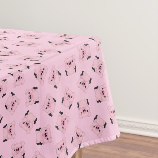 Pink Pig Birthday Party Tafelkleed (Voorbeeld)