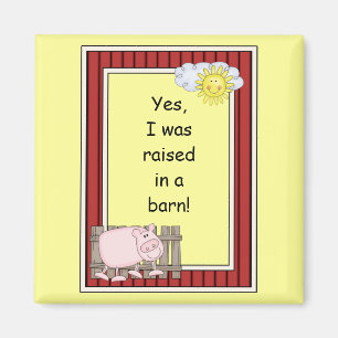 Pink Pig - Farmyard Barnyard Friend - Kinder Magneet