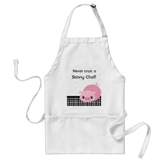 Pink Pig Wisdom Persoonlijk Apron Standaard Schort (Voorkant)