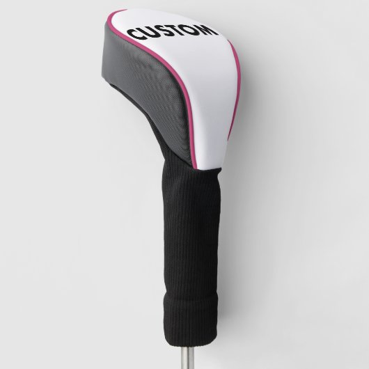 PINK Piping Custom Golf Driver Headcover Blank (Schuin)