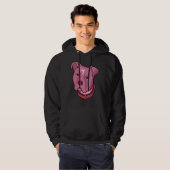 Pink Pitbull Hoodie (Voorkant volledig)