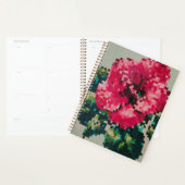 Pink pixel floral illustration planner (Display)