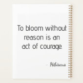 Pink pixel floral illustration planner (Achterkant)