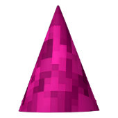 Pink Pixel Party Pet Feesthoedjes (Voorkant)