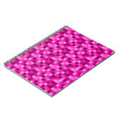 Pink Pixels Cover Notebook  Gamer Pattern Journal (Côté gauche)